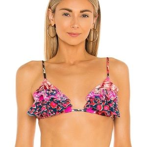 Maaji The Greatest Estelle Ruffle Triangle Bikini Top